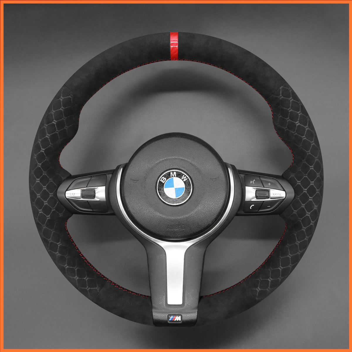 MEWANT Lenkradbezug für BMW F20 F21 F22 F23 F31 F45 F30 F32 F07 F10 F11 F12 F16 F15 F26 F25 F39 F48 2013-2019