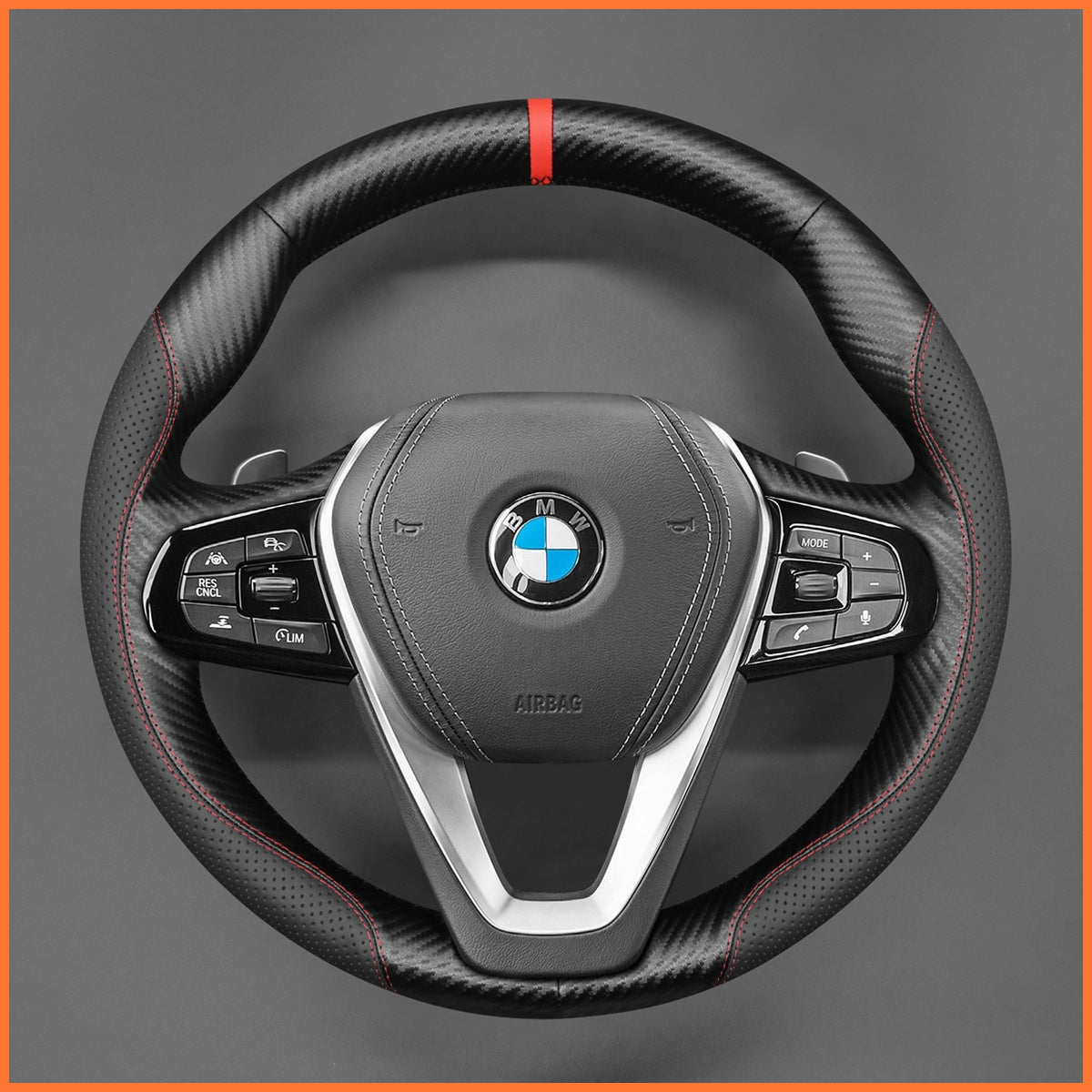 MEWANT Lenkradbezug für BMW F40 F44 G20 G21 G30 G31 G32 G11 G12 G26 X3 X6 Z4 2018-2024 - Mewant.de
