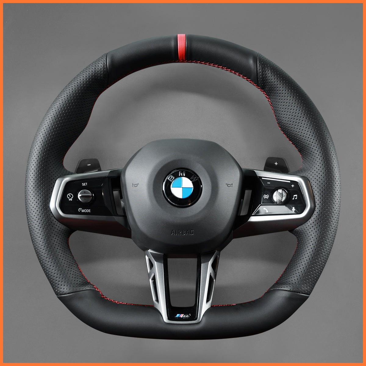 MEWANT Lenkradbezug für BMW G60 Sedan G61 Touring  G70  i5 G60 G61  i7 G70 2023-2025