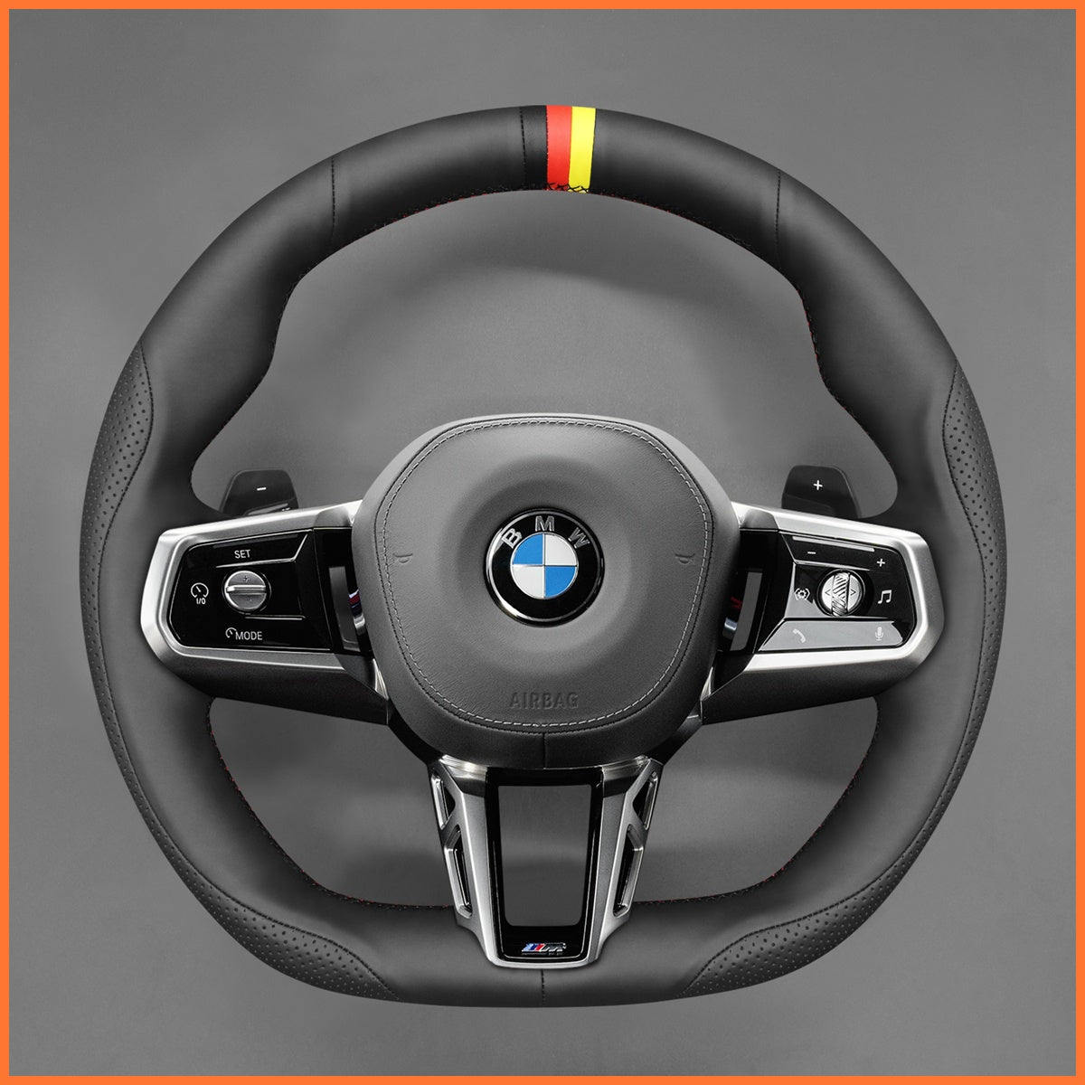 MEWANT Lenkradbezug für BMW G60 Sedan / G61 Touring / G70 / i5 G60 G61 / i7 G70 2023-2025