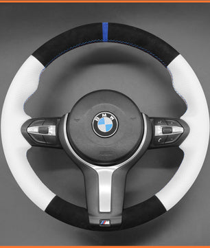 MEWANT Steering Wheel Cover for BMW (M Sport) 1 Series F20 F21 2 Series F45 3 Series F30 4 Series F32 5 Series F10 6 Series F12