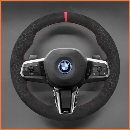 MEWANT Steering Wheel Cover for BMW (M Sport) 2 Series U06 (Active Tourer) 2022-2024 / X1 U11 X2 U10 2024
