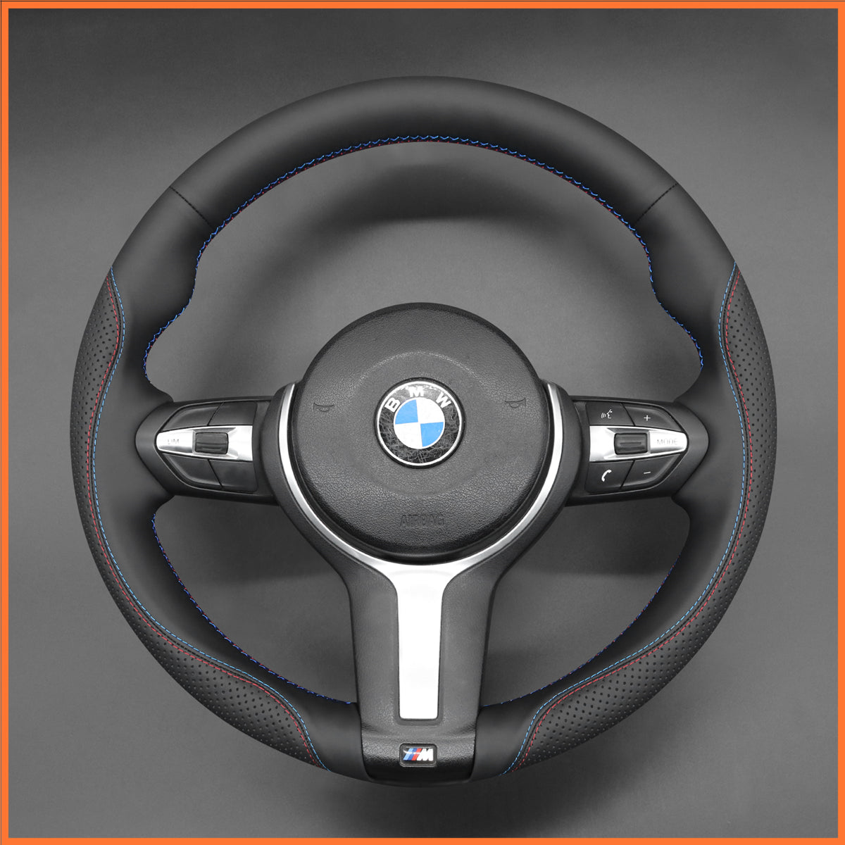 MEWANT Lenkradbezug für BMW F20 F21 F22 F23 F31 F45 F30 F32 F07 F10 F11 F12 F16 F15 F26 F25 F39 F48 2013-2019