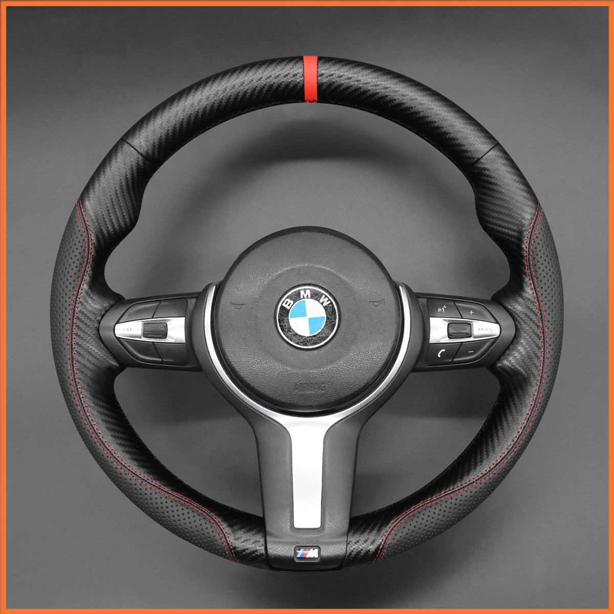 MEWANT Lenkradbezug für BMW F20 F21 F22 F23 F31 F45 F30 F32 F07 F10 F11 F12 F16 F15 F26 F25 F39 F48 2013-2019