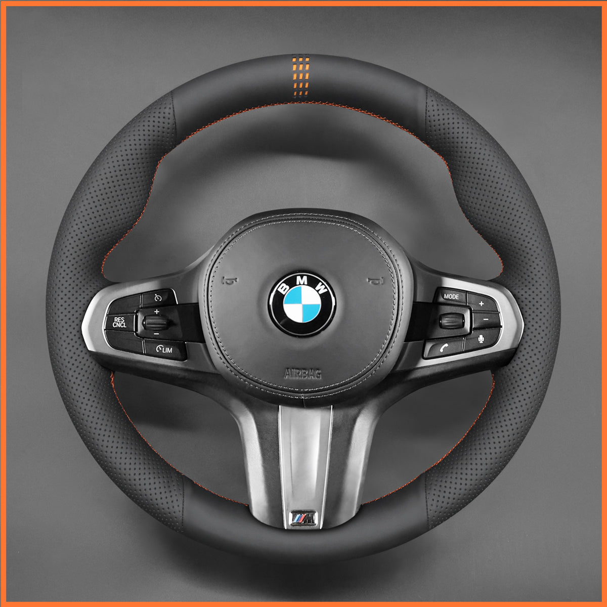 MEWANT Steering Wheel Cover for BMW M Sport F40 F44 G20 G22 G30 G32 G11 G14 i4 G26 X3 G01 iX3 X4 X5 X6 2019-2024