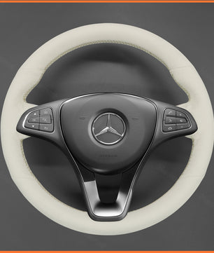MEWANT steering wheel cover for Benz A-Class B-Class C-Class CLA-Class CLS-Class E-Class (W213) EQV (W447) GLC-Class (X253/C253) GLE-Class (W166/C292) (W470)