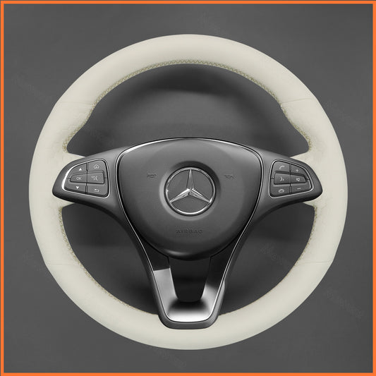 MEWANT steering wheel cover for Benz A-Class B-Class C-Class CLA-Class CLS-Class E-Class (W213) EQV (W447) GLC-Class (X253/C253) GLE-Class (W166/C292) (W470)