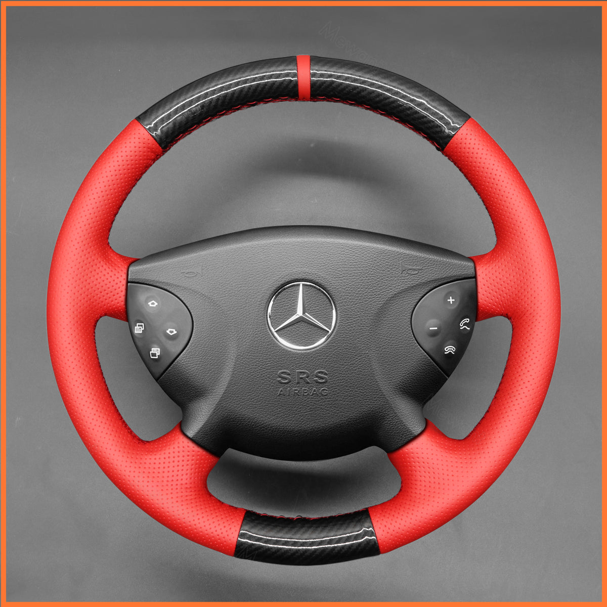 MEWANT Steering Wheel Cover for Benz E-Class W211 G-Class W463 2003-2007
