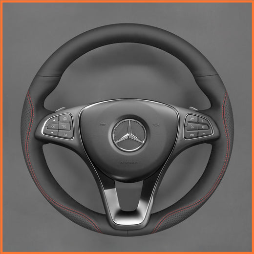 MEWANT Steering Wheel Cover for Benz W176 W213 W246 W205 C117 C218 EQV W447 W166 X156 X253 C253 W166 C292 W470