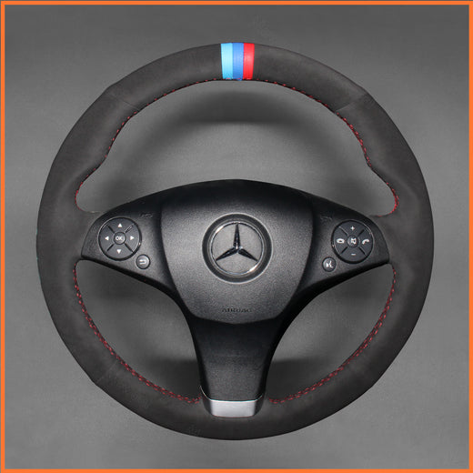 MEWANT Steering Wheel Cover for C-Class W204 2008-2011 GLK X204 2010-2012