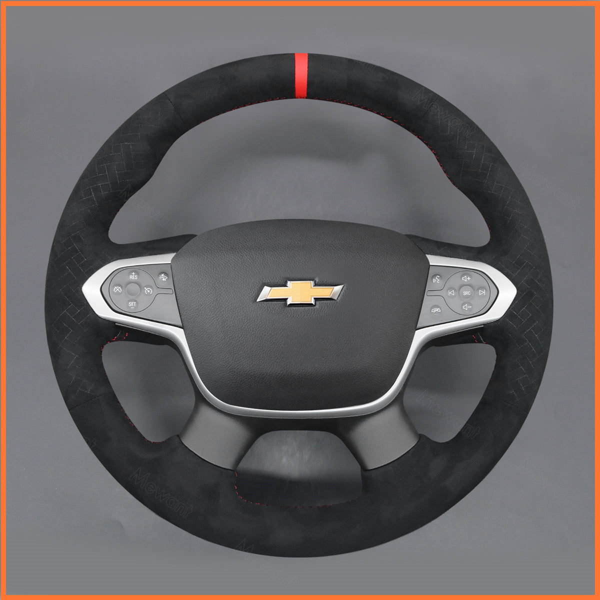 MEWANT Steering Wheel Cover for Chevrolet (Chevy) Colorado 2015-2018 / Traverse 2018-2024