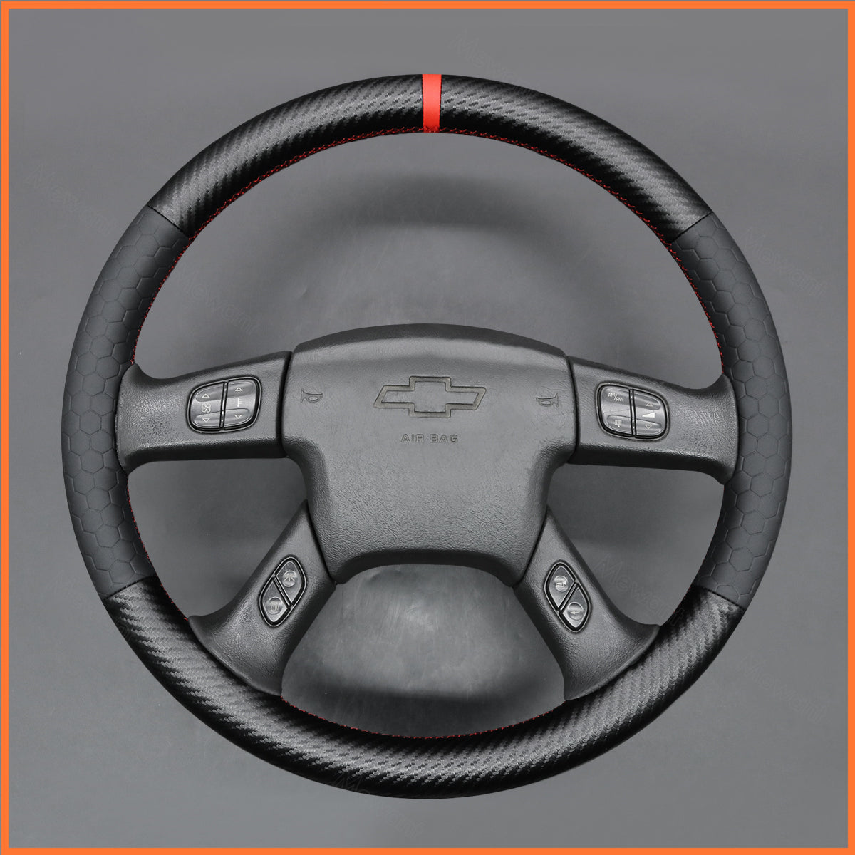 MEWANT Lenkradbezug für Chevrolet (Chevy) Silverado / Avalanche / Express / Suburban / Tahoe / TrailBlazer 2001-2006 - Mewant.de