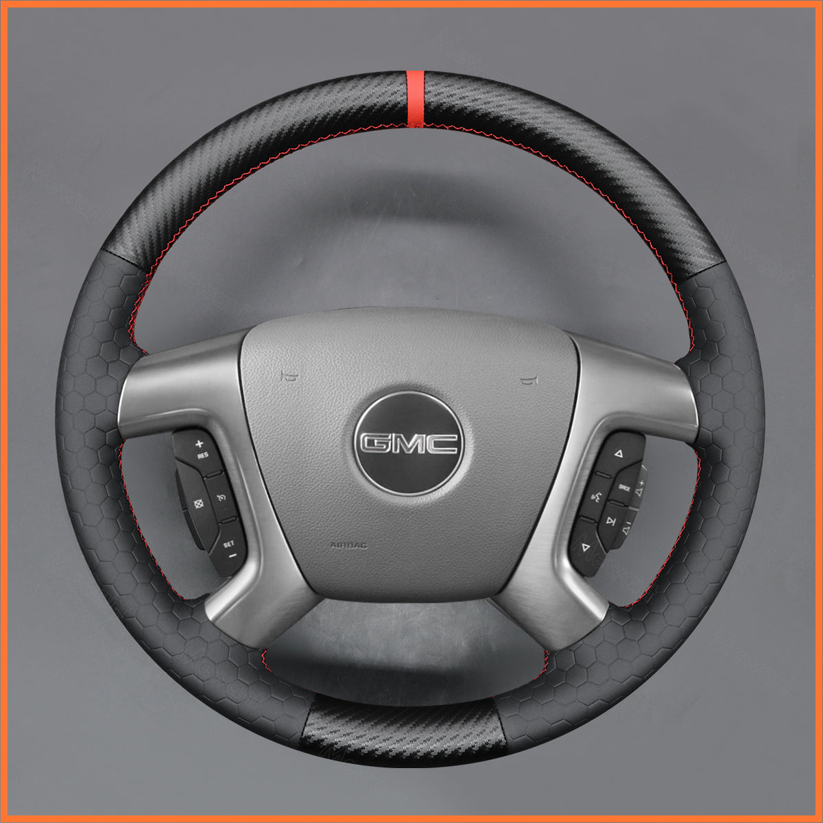 MEWANT Lenkradbezug für Chevrolet Chevy Silverado Avalanche Captiva Express Suburban Tahoe 2006-2013