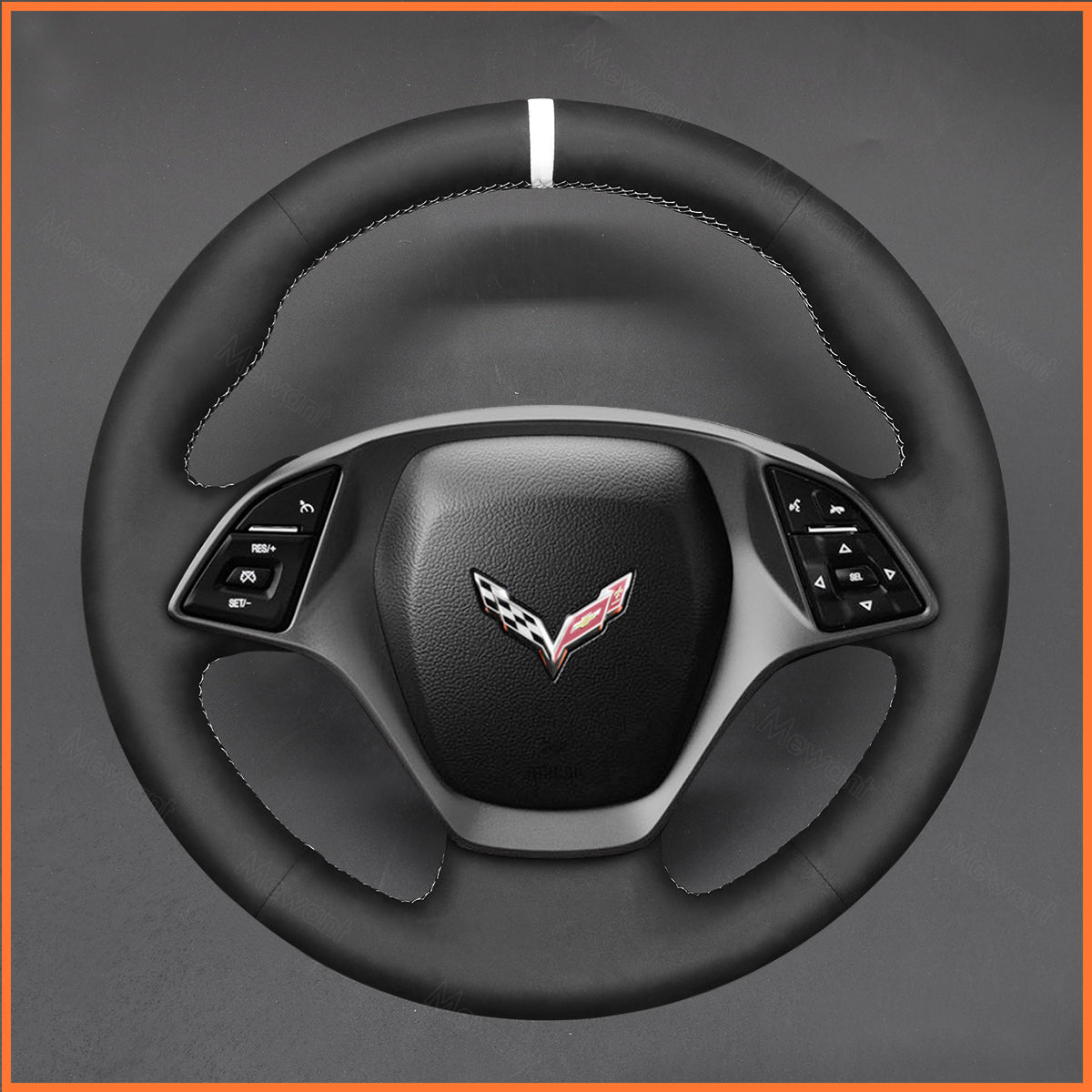 MEWANT Lenkradbezug für Corvette C7 Chevrolet 2014-2015