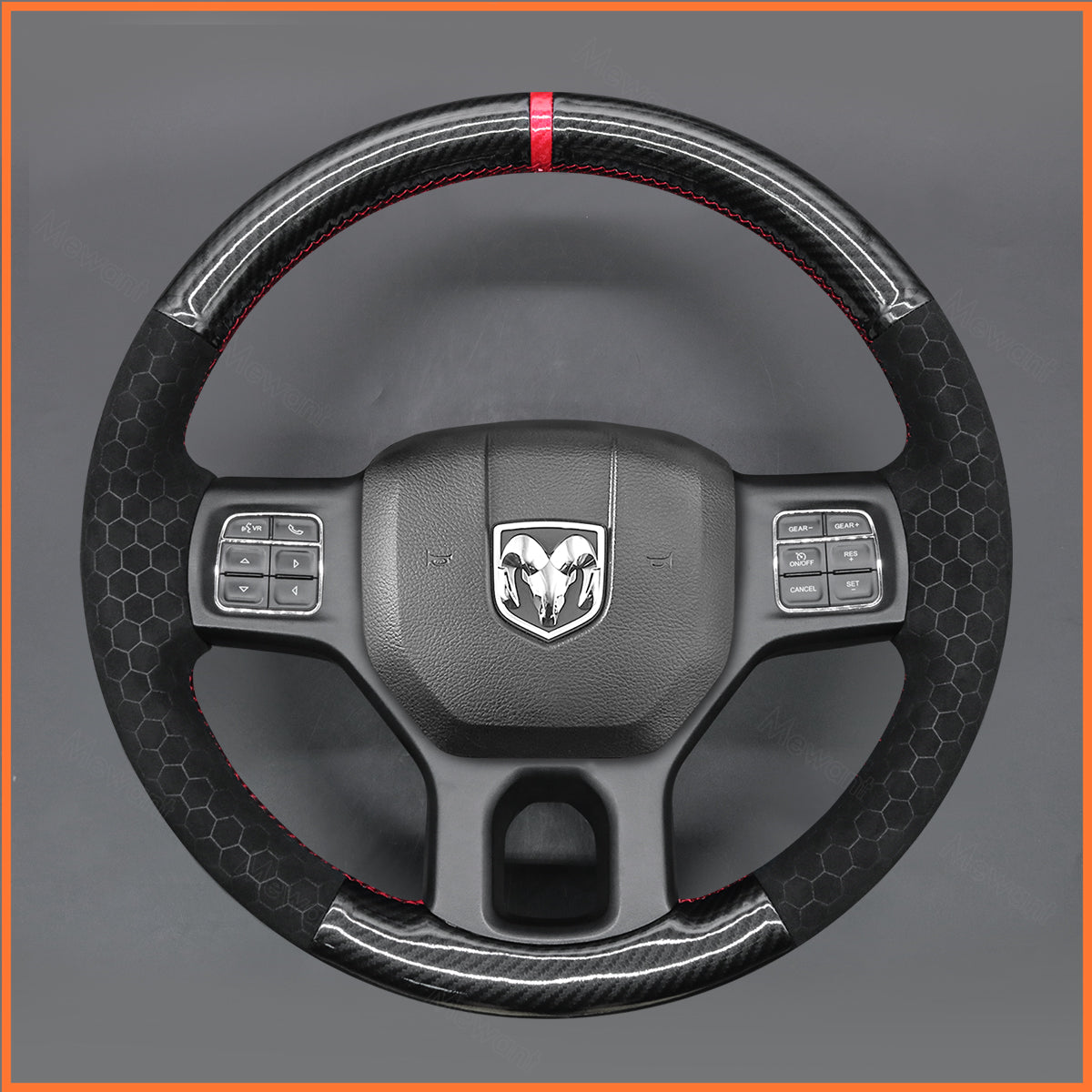MEWANT Steering Wheel Cover for Dodge RAM 2012-2018 / RAM Classic 2019-2023