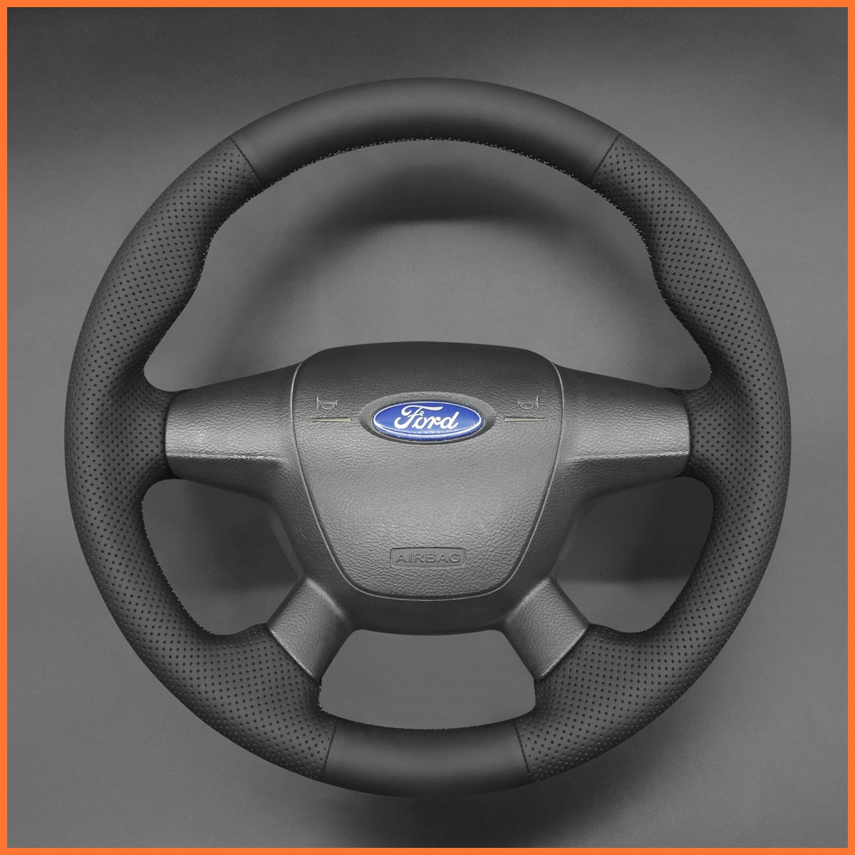 MEWANT Lenkradbezug für Ford Focus III 2011-2014 / C-Max 2010-2015 / Grand C-Max 2010-2015 / Kuga 2012-2016