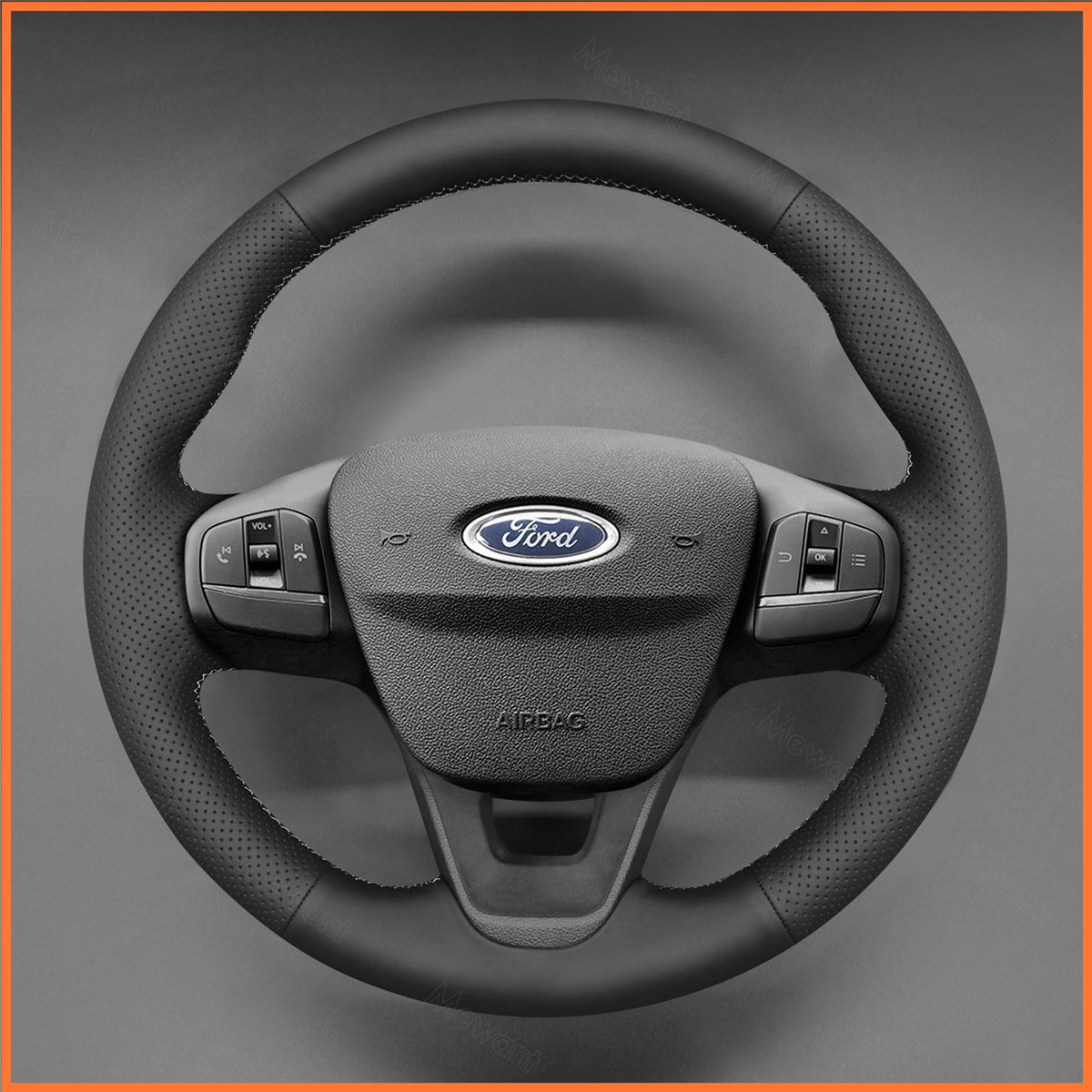 MEWANT Lenkradbezug für Ford Focus IV Kuga III Puma Bronco Sport Fiesta VII Maverick Tourneo Courier Tourneo Custom