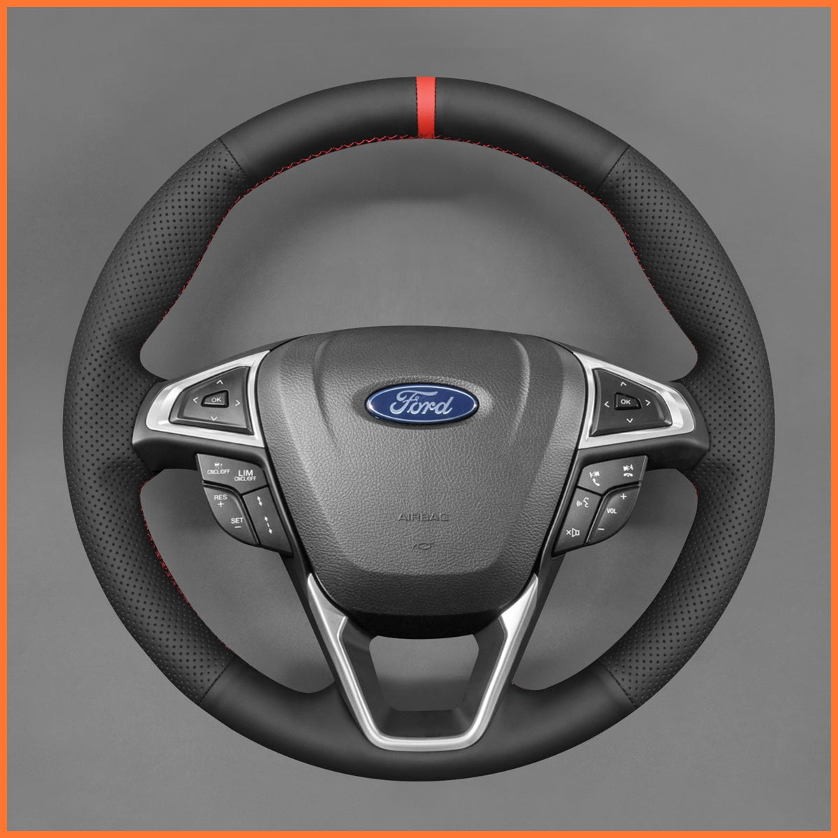 MEWANT Lenkradbezug für Ford Mondeo 2014-2022 / S-Max 2015-2024 / Edge 2015-2020 / Galaxy 2015-2023 - Mewant.de