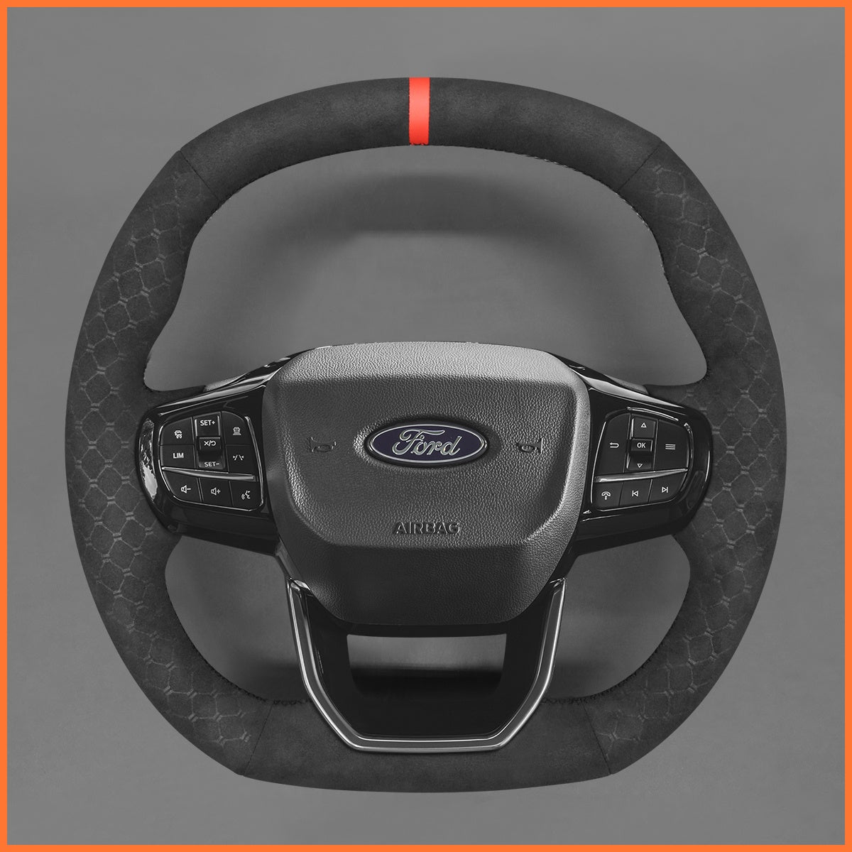 MEWANT Lenkradbezug für Ford Tourneo 2022-2025 Transit Custom Mk2 2022-2025