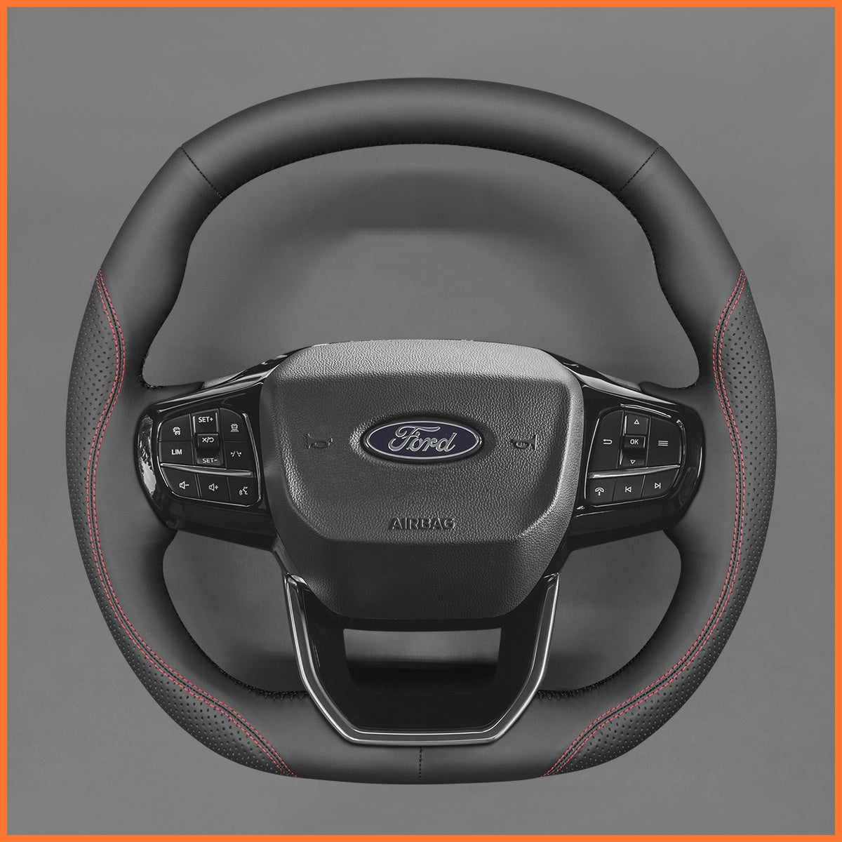 MEWANT Lenkradbezug für Ford Tourneo 2022-2025 Transit Custom Mk2 2022-2025