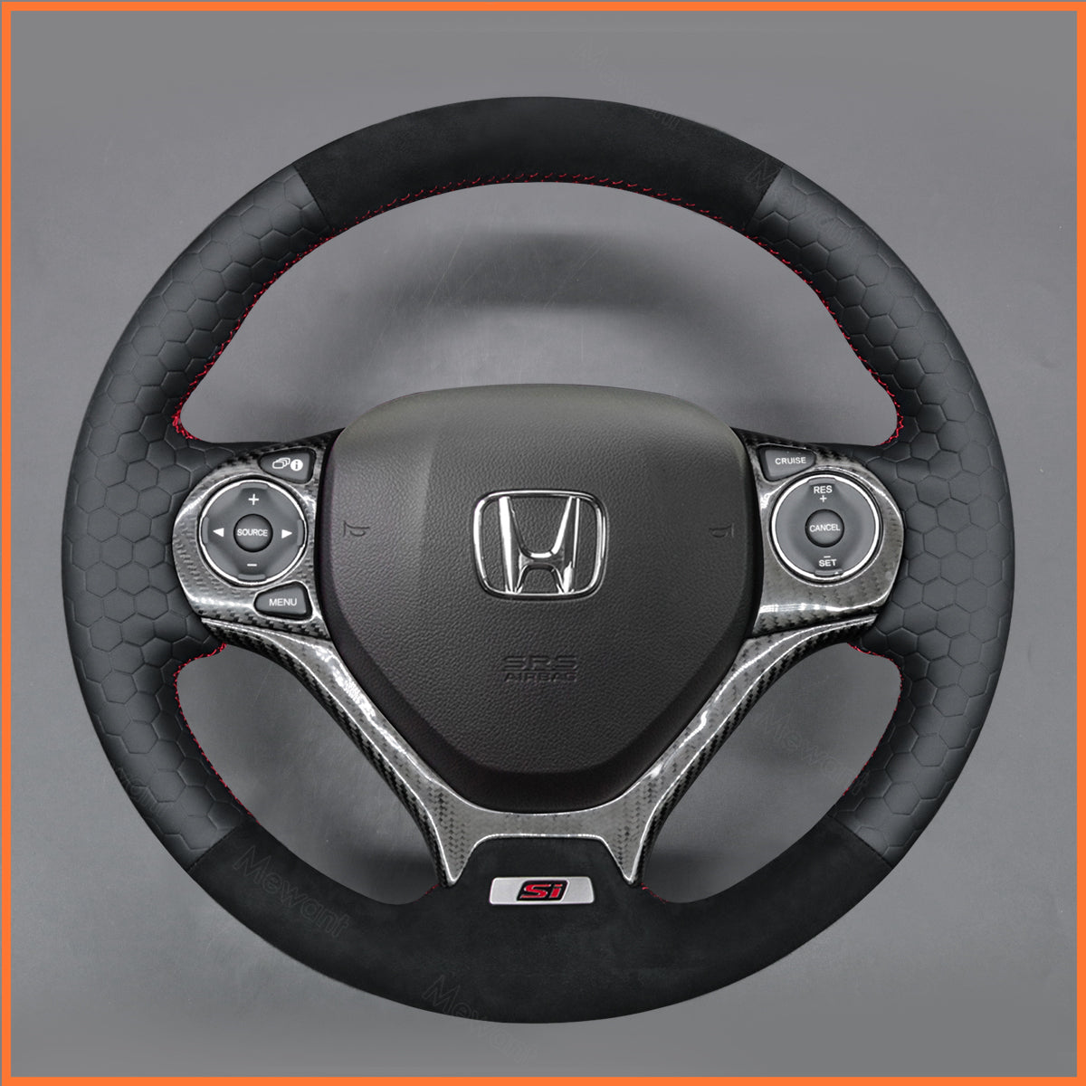 MEWANT Lenkradbezug für Honda Civic Si 2014-2015