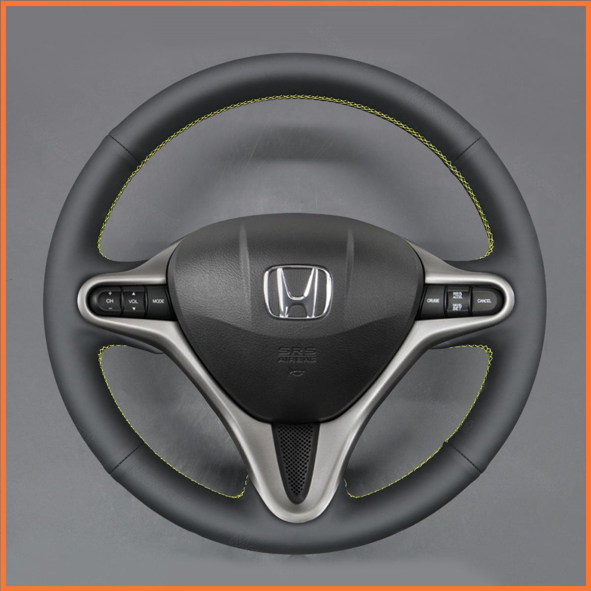 MEWANT steering wheel cover for Honda Jazz 2008-2015 / Insight 2009-2014