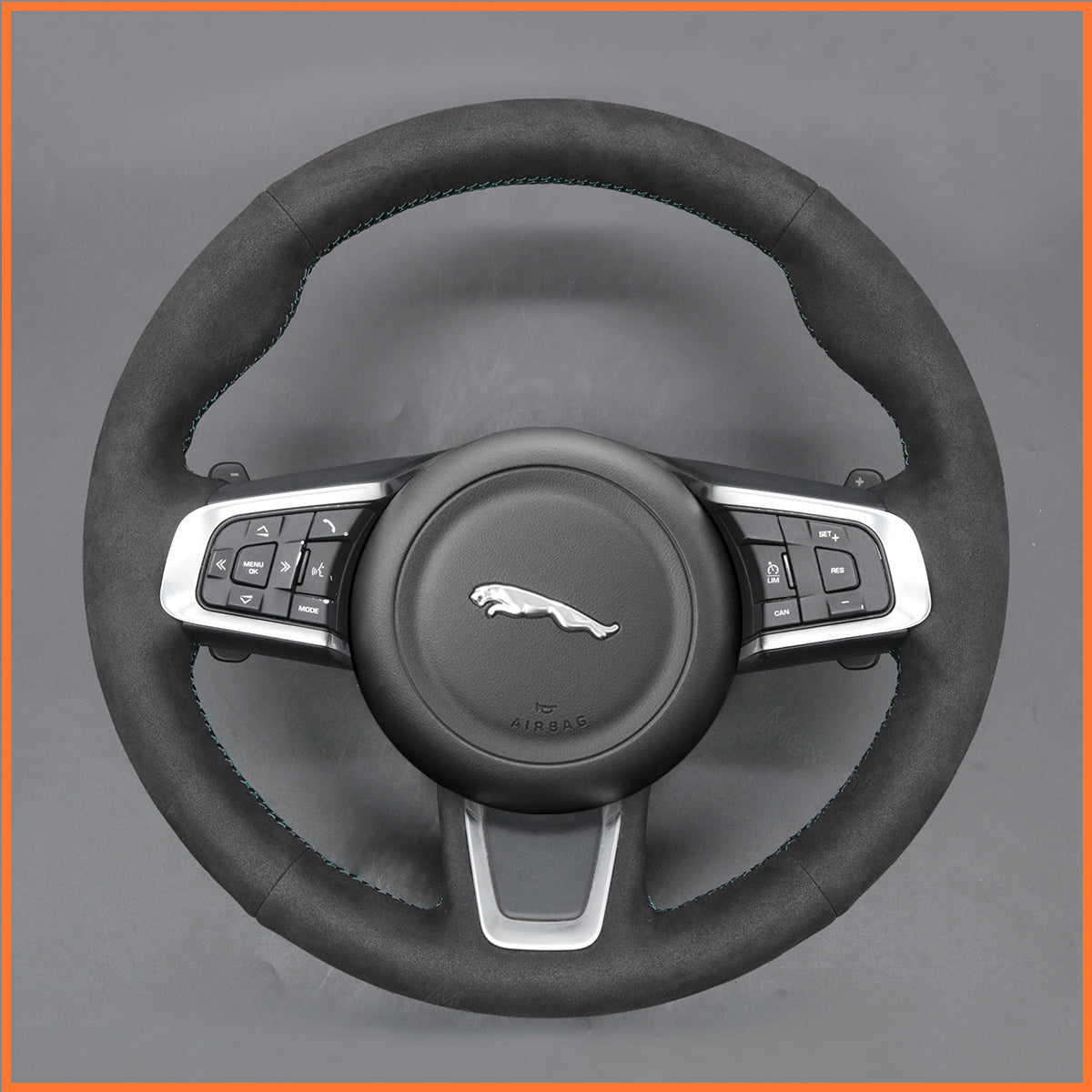 MEWANT Steering Wheel Cover for Jaguar XJ (X351) 2010-2019