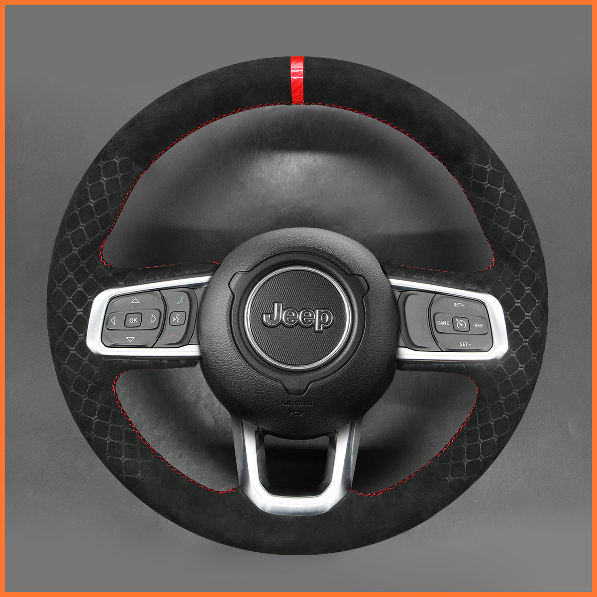 MEWANT Lenkradbezug für Jeep Wrangler JL Gladiator JT 2020-2023