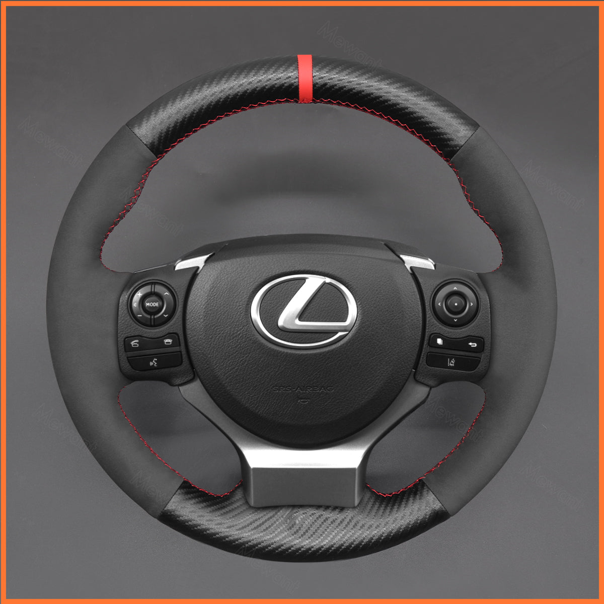 MEWANT Steering Wheel Cover for Lexus IS200t 2016 2017 IS250 2014 2015 IS300 IS350 IS F-Sport Lexus RC 300