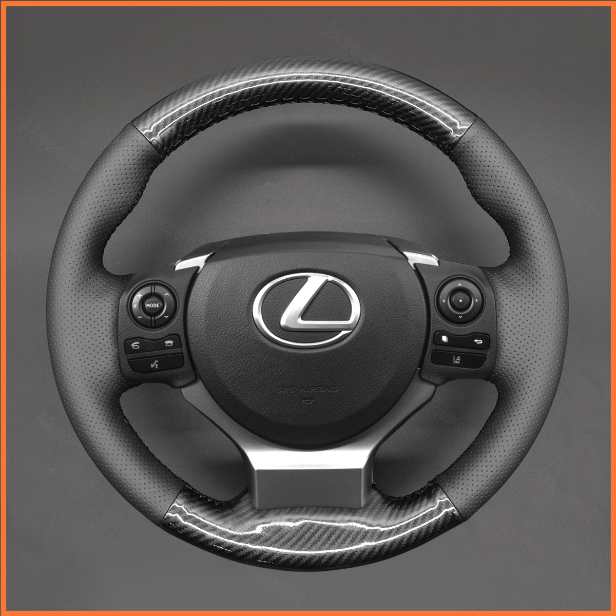 MEWANT Steering Wheel Cover for Lexus IS200t 2016 2017 IS250 2014 2015 IS300 IS350 IS F-Sport Lexus RC 300