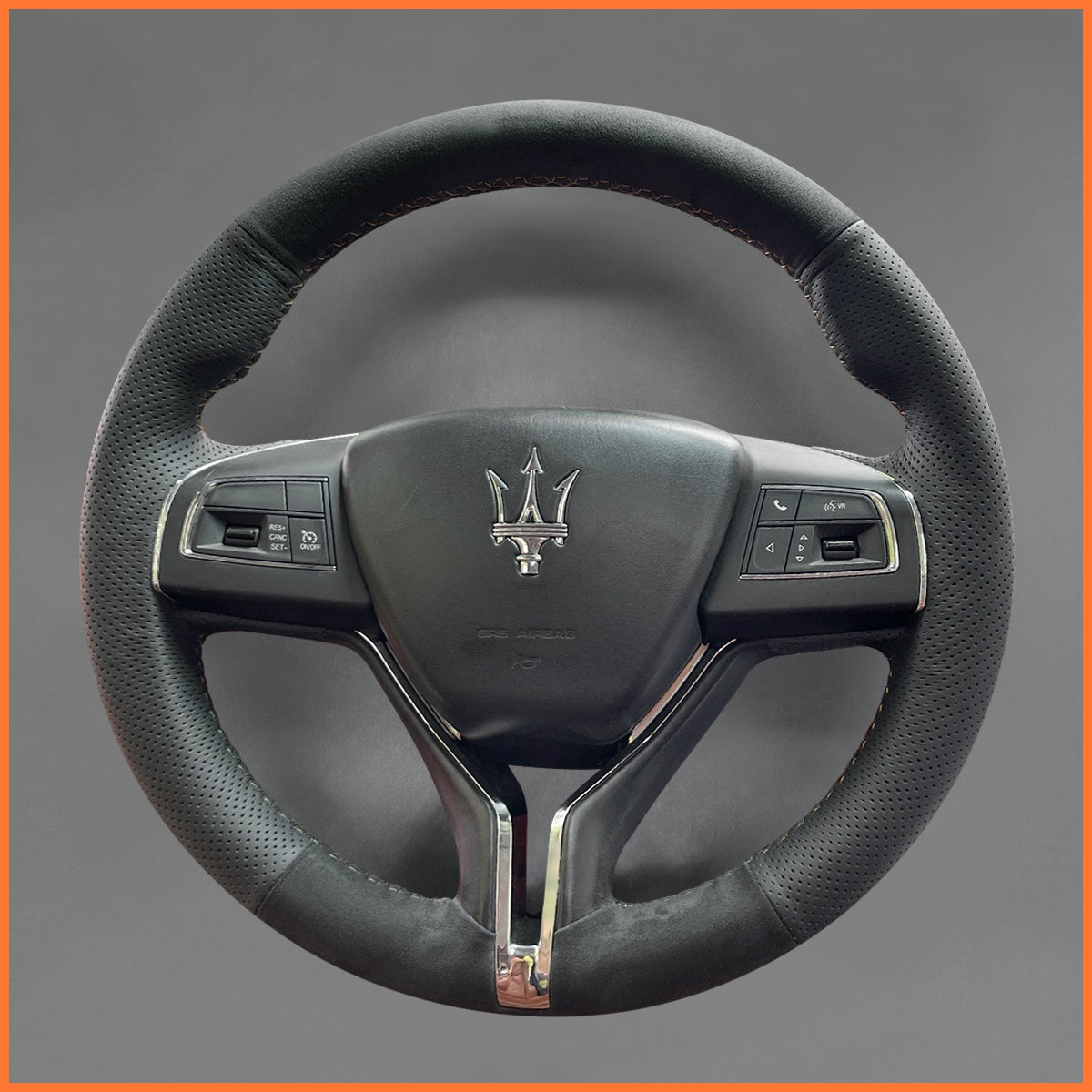 MEWANT Lenkradbezug für Maserati Levante 2014-2018 Ghibli 2014-2018 Quattroporte 2014-2018
