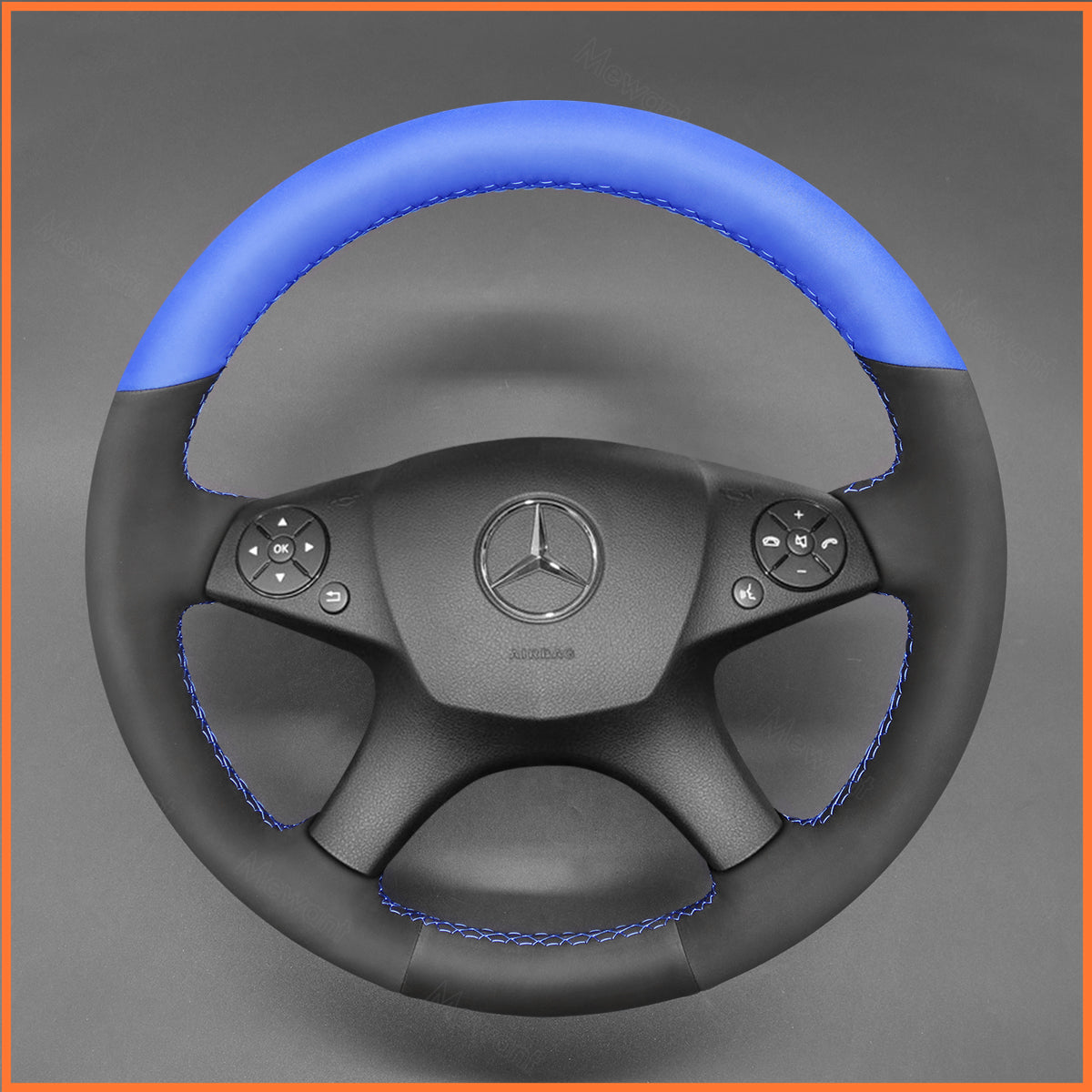 MEWANT Lenkradbezug für Mercedes-Benz W204 C-Class Mercedes-Benz C280 C230 C180 C260 C200 C300 2007-2010 