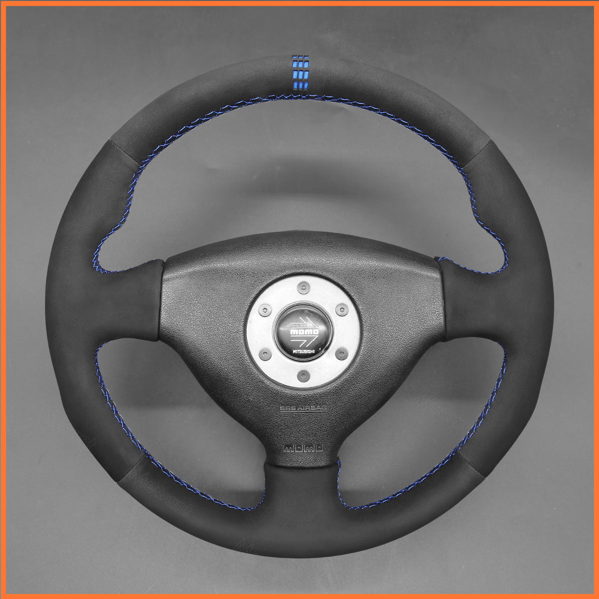 MEWANT Lenkradbezug für Mitsubishi Lancer Evolution 5 V 1998 / Lancer Evolution 6 VI 1999-2000