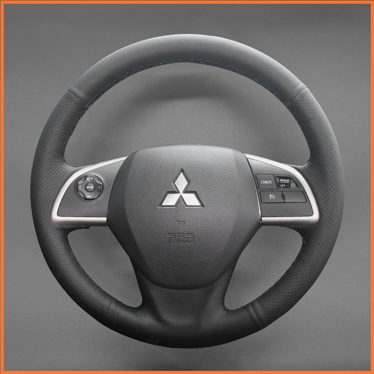 MEWANT Lenkradbezug für Mitsubishi Outlander 2012-2015 / ASX 2013-2021 / L200 2015-2017 / Mirage 2013-2016 / Space Star 2013-2024