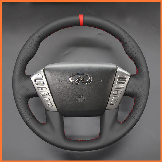 MEWANT Steering Wheel Cover for Nissan Armada 2016-2021 Infiniti QX56 2012-2013