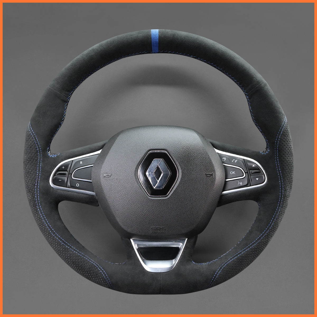 MEWANT Lenkradbezug für Renault Megane 4 / Scenic 4 / Kadjar / Koleos / Talisman / Espace / Renault Samsung QM6 / SM6