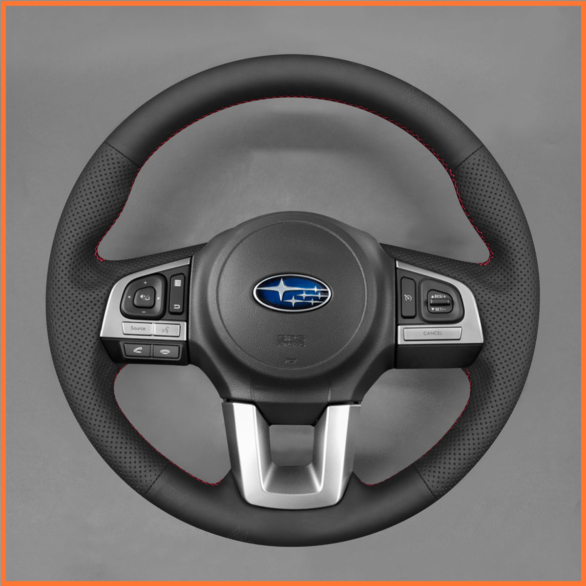 MEWANT Steering Wheel Cover for Subaru Legacy 2015-2017 Subaru Outback 2015-2017 Subaru XV (Crosstrek) 2016-2017 Subaru Forester 2017-2018