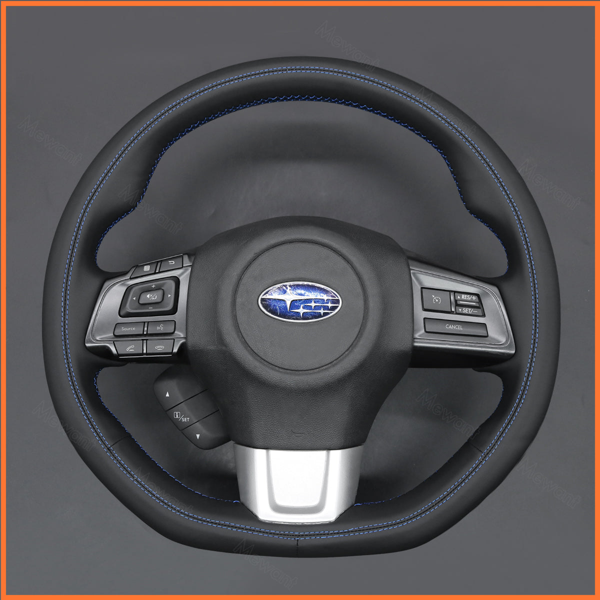 MEWANT Steering Wheel Cover for Subaru Levorg 2015-2021 / Levorg STI 2020 / WRX STI 2014-2021