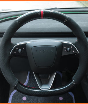 MEWANT Steering Wheel Cover for Tesla Model 3 Highland 2023-2025 / Tesla Model Y 2025