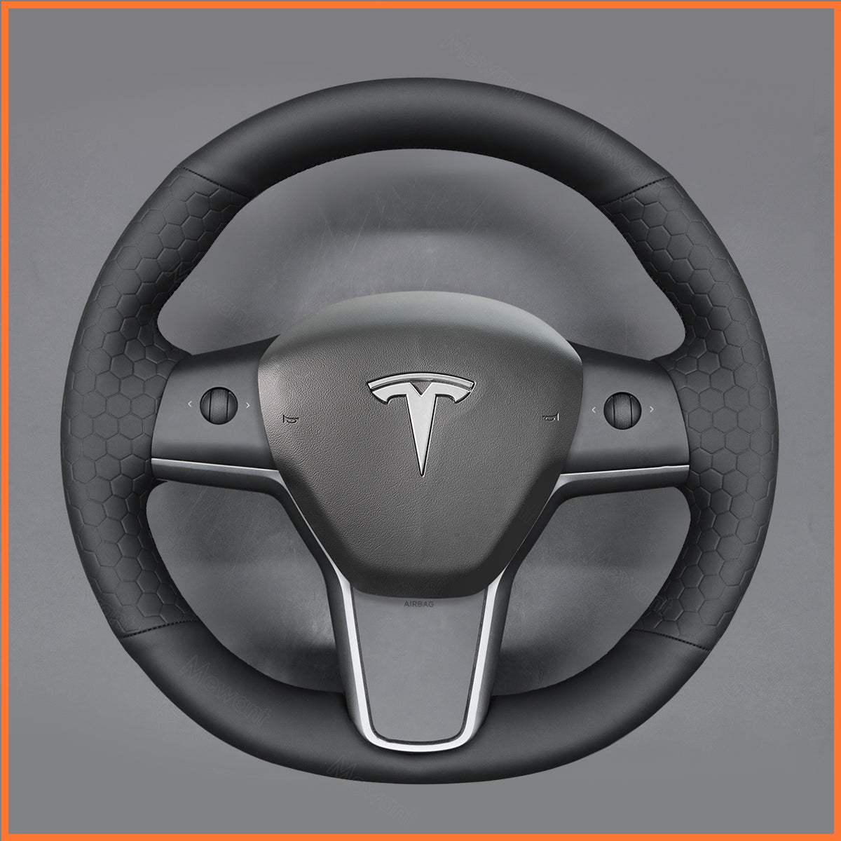 MEWANT Steering Wheel Cover for Tesla Model 3 2019-2023 / Model Y 2021-2023