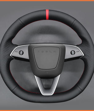 MEWANT Steering Wheel Cover for Tesla Model S 2022-2023 / Model X 2022-2023