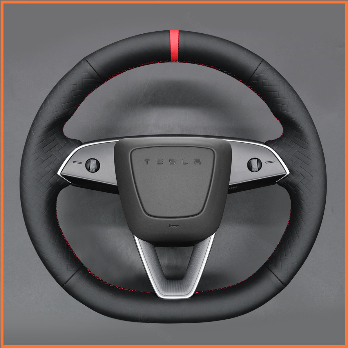 MEWANT Steering Wheel Cover for Tesla Model S 2022-2023 / Model X 2022-2023