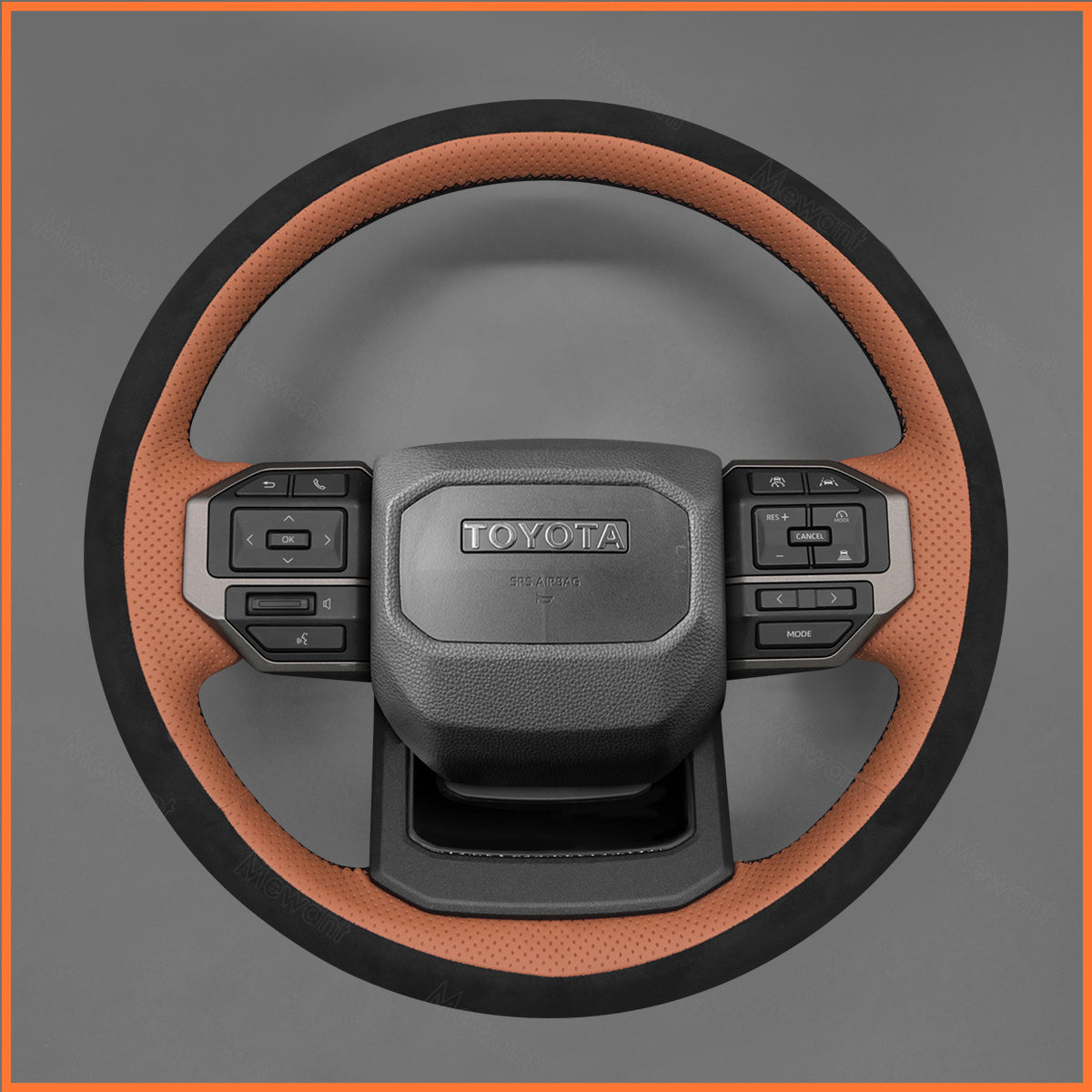 MEWANT Steering Wheel Cover for Toyota Land Cruiser 2024-2025