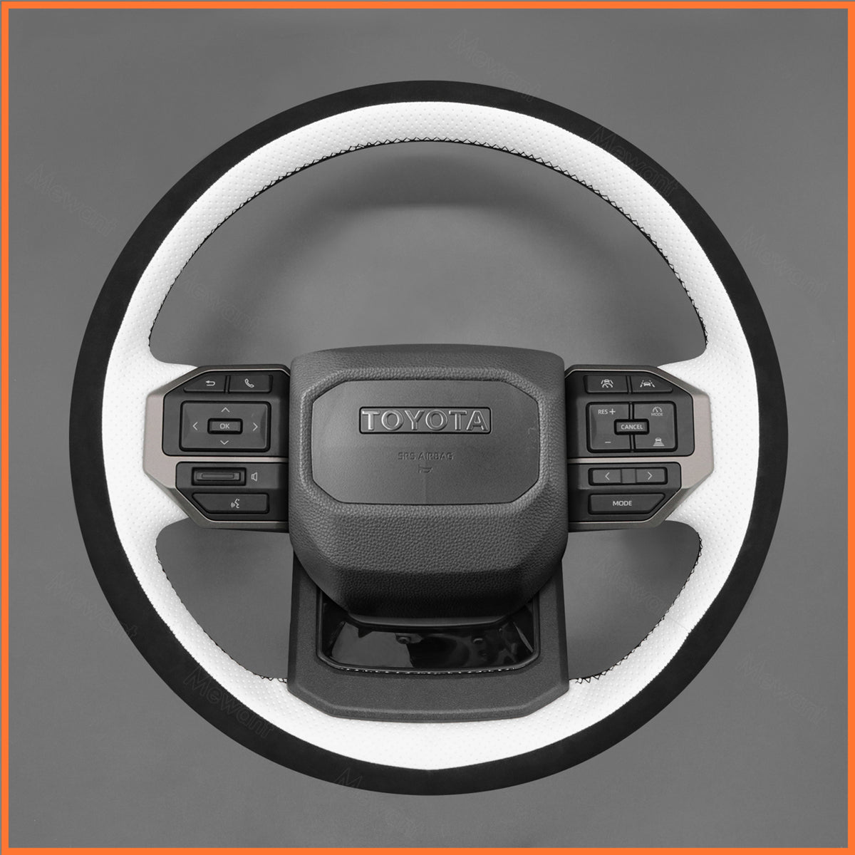 MEWANT Steering Wheel Cover for Toyota Land Cruiser 2024-2025
