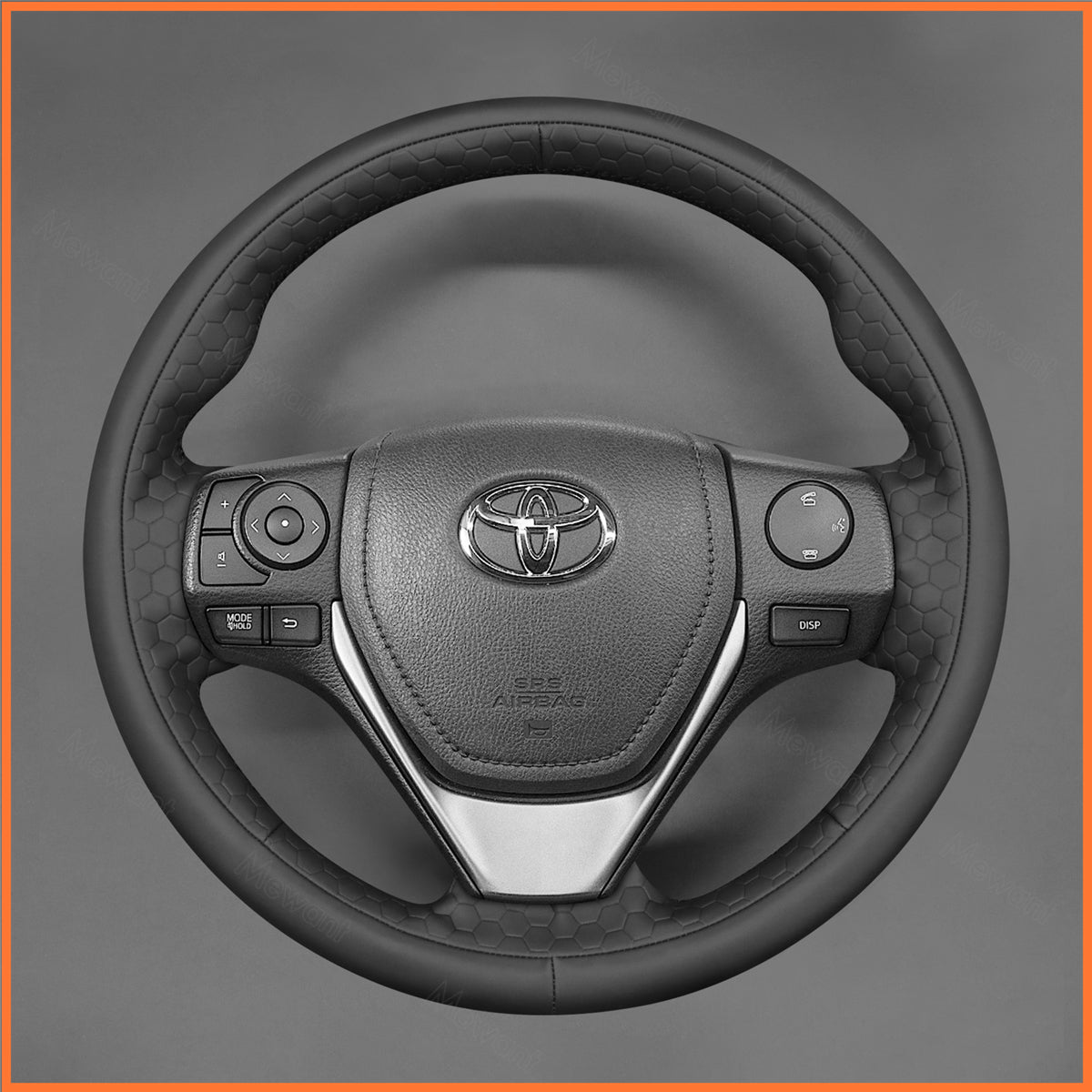 MEWANT Steering Wheel Cover for Toyota RAV4 2012-2019 / Corolla 2012-2019 / Auris 2012-2019 / Isis 2012-2017 / Corolla iM 2017-2018