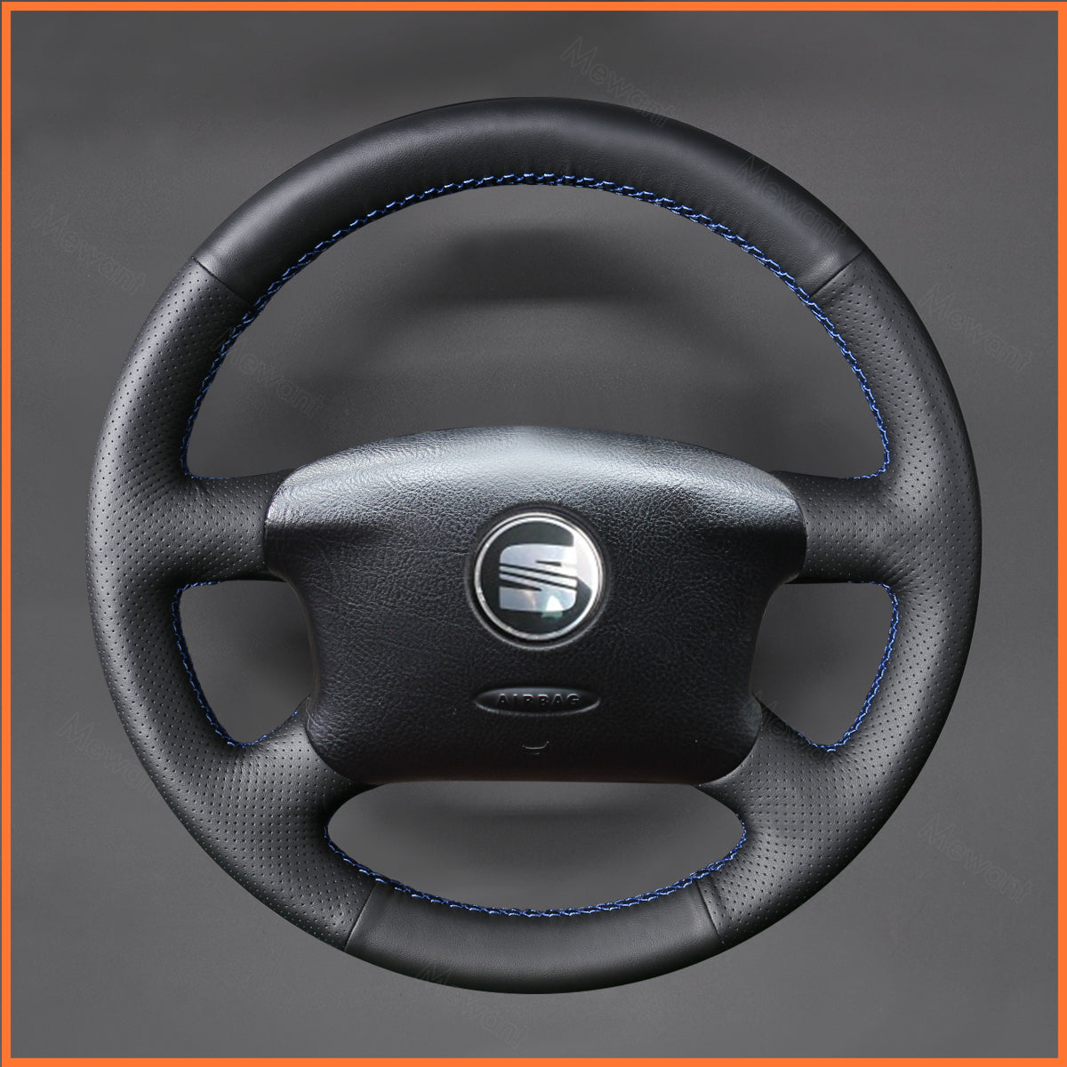 MEWANT Steering Wheel Cover for VW Golf 4 IV Passat B5 Passat Variant Sharan Bora T4 T5 1997-2004