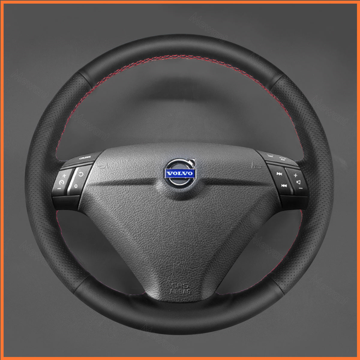 MEWANT Lenkradbezug für Volvo S80 2004-2006 / XC70 2003-2007 / S60 2000-2010