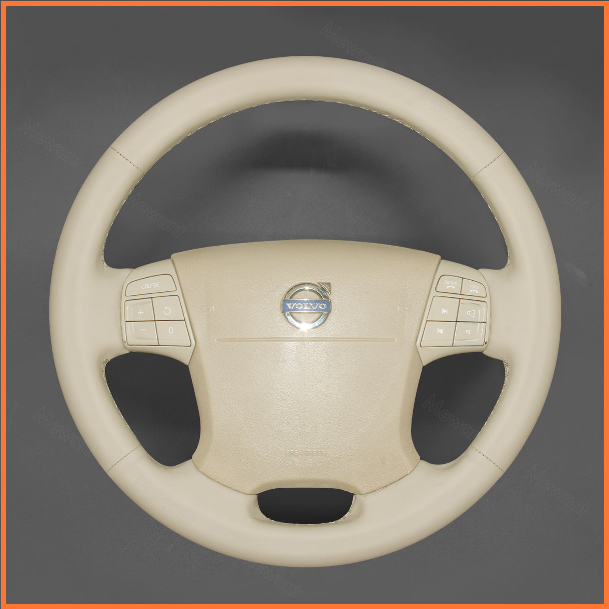 MEWANT Lenkradbezug für Volvo S80 2006-2009 / XC70 2007-2010  / V70 2008-2010 / XC60 2008-2013