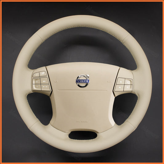MEWANT Lenkradbezug für Volvo S80 2006-2009 / XC70 2007-2010  / V70 2008-2010 / XC60 2008-2013
