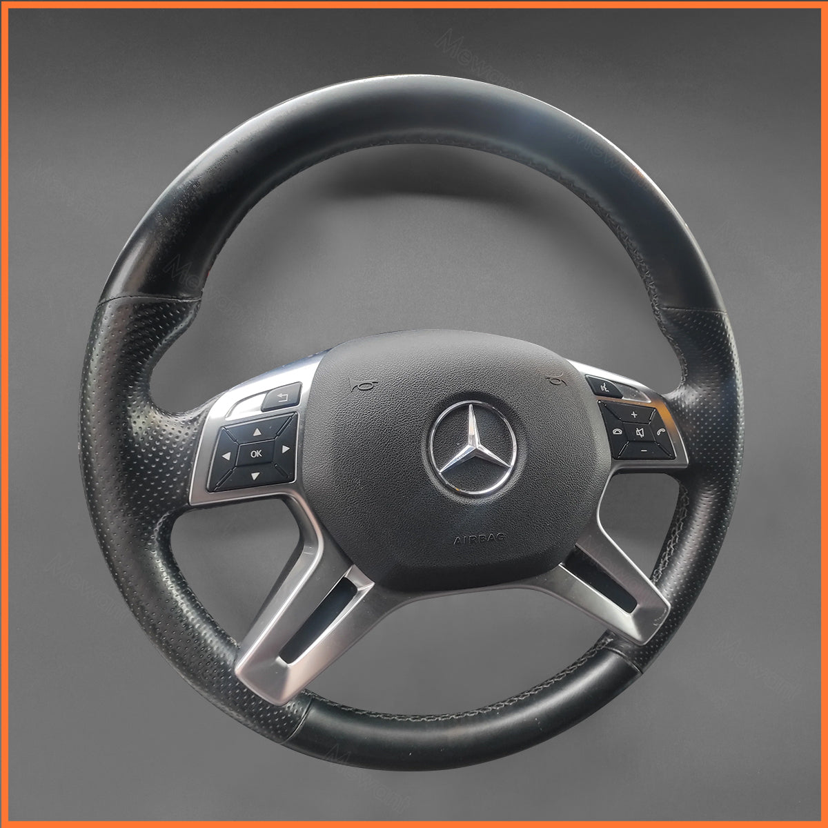 MEWANT Steering Wheel Cover for Benz ML63 AMG GL 63 AMG 2015